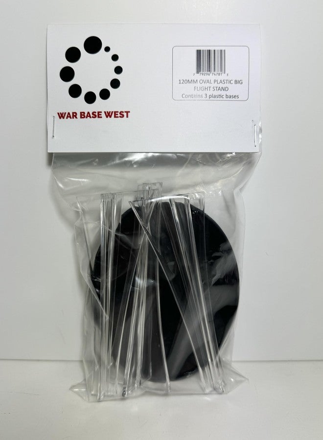 War Base West Lot of 3 Flying Stems and Large Oval Bases 120mm x 92mm Used for Warhammer 40k & AoS Games Stormraven - Image 1